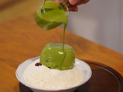 抹茶红豆鲜奶雪花冰-猫里有甜