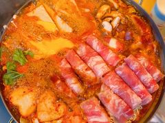 芝士肥牛年糕火锅-Meet Sun韩式大排档(五一广场7MALL店)