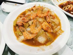 大虾炒白菜-华圆美食