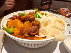 大盘鸡拌皮带面-西域阿里马新疆菜·清真(桂花路店)