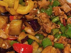 茄子肉丁小公鸡双拼拌面-文三里屯面馆(三里屯店)