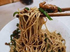 干拌更巴适的青椒肉丝面面-高邮面馆(明瓦廊店)