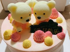 -咖咖熊蛋糕定制·英国蓝风车动物性淡奶油