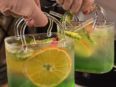 绿苦瓜橙子气泡水-麦凯伦烧烤·精酿超级工厂店(金桥总店)