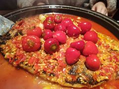 大红灯笼泡椒味烤鱼-烤匠麻辣烤鱼(万象城店)