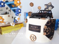 -卡比儿童蛋糕·心意定制·低脂零卡糖动物奶油FancyBALLOON(滨海店)