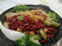 红腰豆蹄筋煲-利雅园酒家(大沙地店)