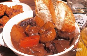 French Red Wine Beef Stew with Apples