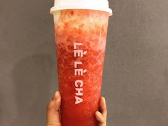 奶酪红草莓-LELECHA乐乐茶(上海五角场万达广场店)