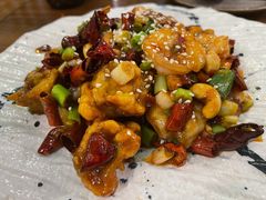 宫爆茄香虾球-又见小河浜·盐帮川菜(松江商业广场店)