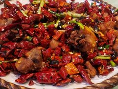 辣子鸡-华盛园卷子王农家菜水库鱼