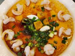 三色虾仁蒸水蛋-山南熏肉大饼(辽菜旗舰店)