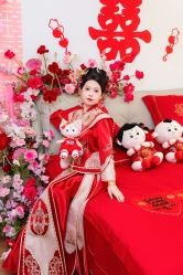-桃子造型婚纱礼服(凤起广场店)
