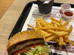 火烤单层牛肉汉堡-The Habit Burger Grill 哈比特汉堡(爱琴海店)
