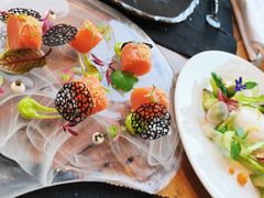 挪威三文鱼配法葱酱汁-AZUL by FUEL蓝色·法式酒馆(琶醍店)