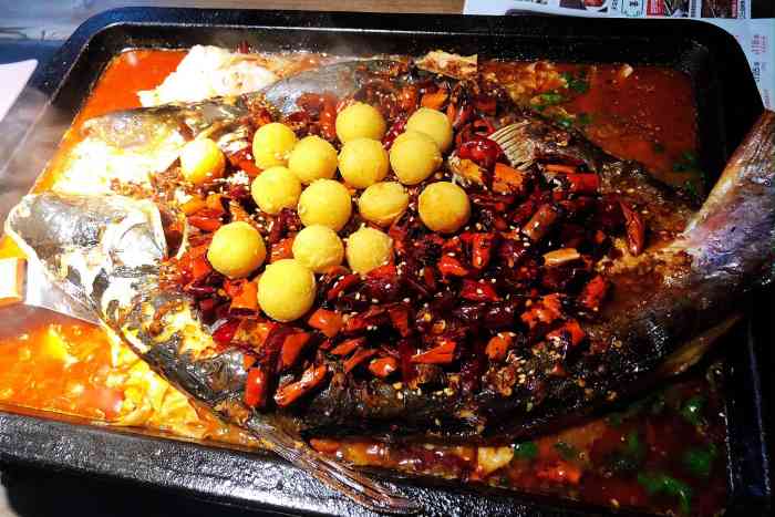 夯鱼烤鱼(中央商场店)-"青椒芒果鱼100分.真的特别嫩,特别入味.