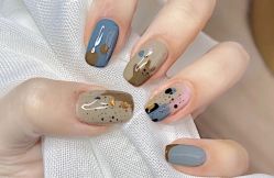 -孔雀手美甲美睫护理