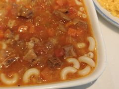 鲜茄牛腩粒汤通心粉-新旺茶餐厅·早餐·夜宵(仙霞店)