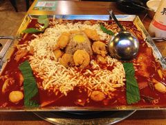 芝士火山炒年糕-包装马车·韩国料理·포장마차