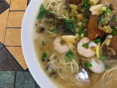 爆鱼虾仁面-梧桐面馆桐乡阿能面店(印象城店)