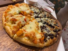 红豆拼奥尔良鸡肉披萨-秀儿家の小确幸花园西餐厅