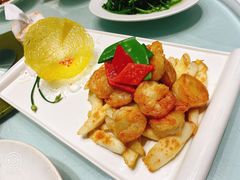 铁杆山药炒虾仁-小贝壳酒楼(经九路店)