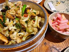 大盆有机花菜-呱呱叫民俗风味主题餐厅(沣峪口店)