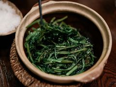 啫啫虾酱空心菜-熠盛粤味(永康路店)