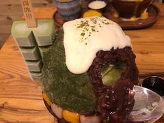 抹茶生乳かき氷-WONDER ICE 萬得冰田(建設路总店)