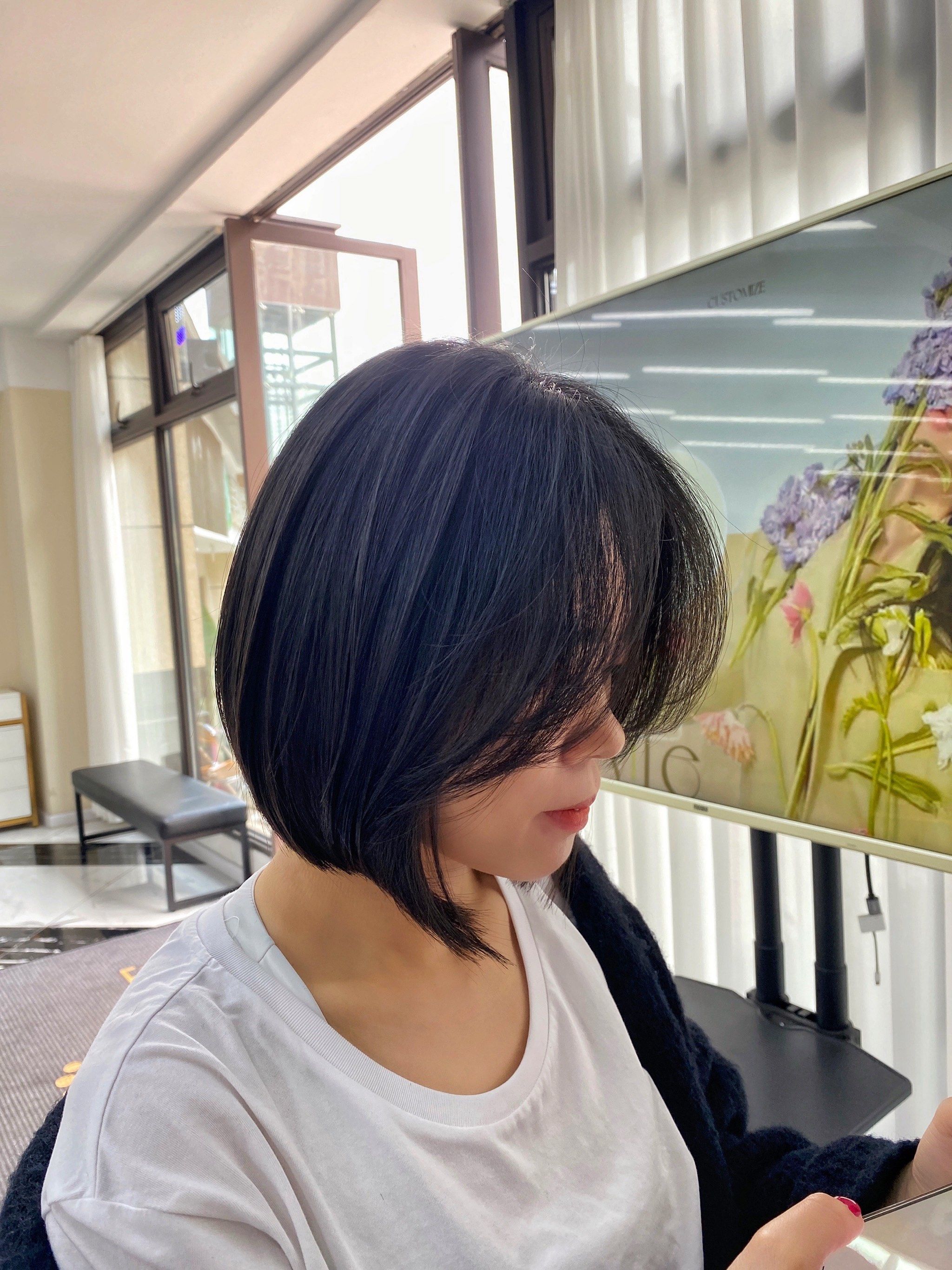 十八字刘海适合圆脸方脸的初恋头\\n\\n/ 清新減龄短发发型长度在