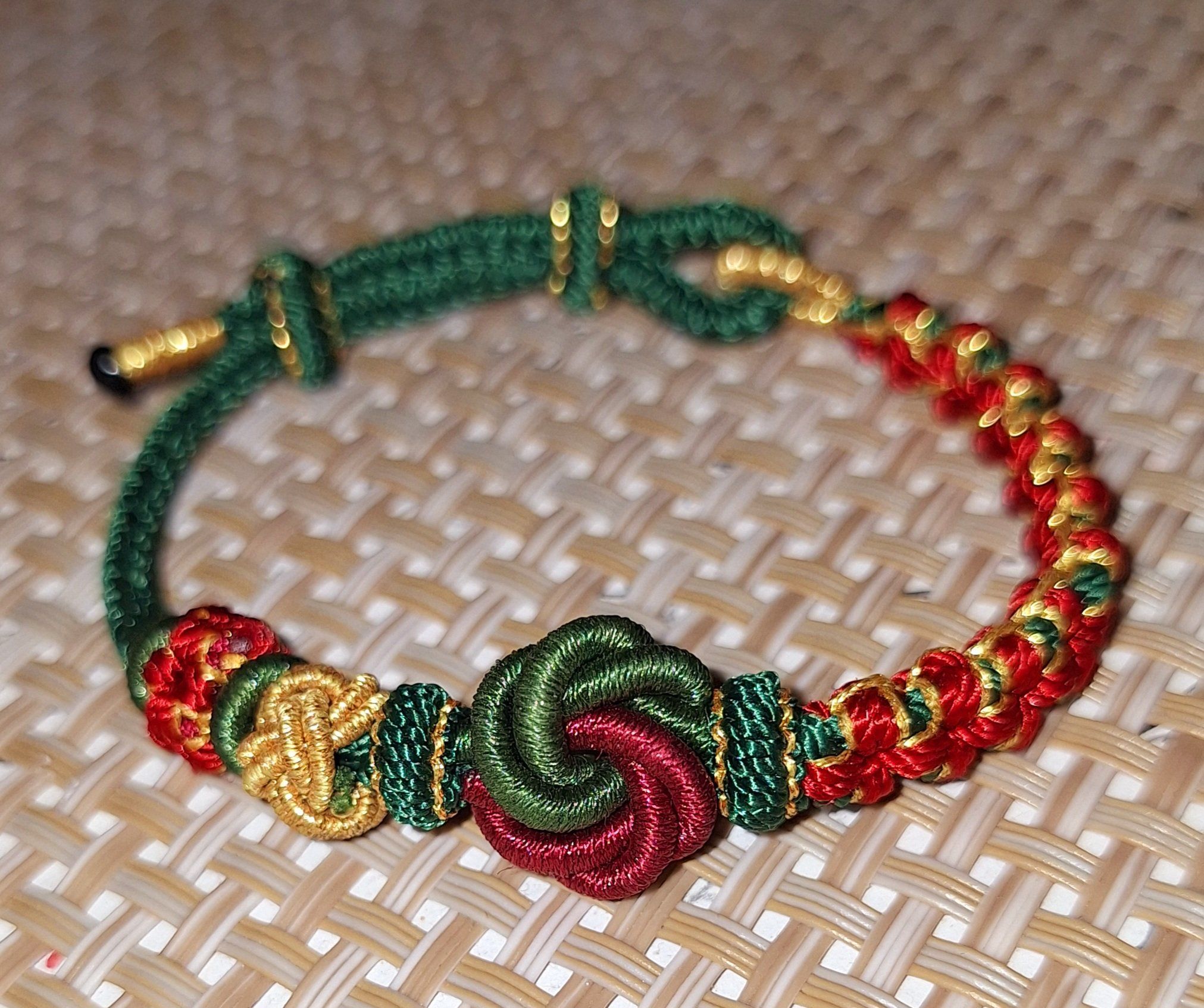 曼陀罗结桃花结八股方绳编绳