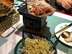 碳烤蒲叶烧鳗鱼-蜜桃花开·中西融合菜E&W(南长街店)