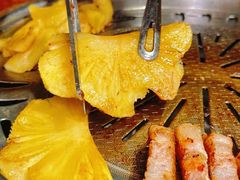山葱菠萝五花肉-韩一品韩国料理(柏庐南路店)