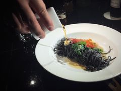 海胆墨鱼汁意面-wann lounge 低温慢煮牛排·清吧