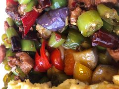 茄子肉丁小公鸡双拼拌面-文三里屯面馆(三里屯店)