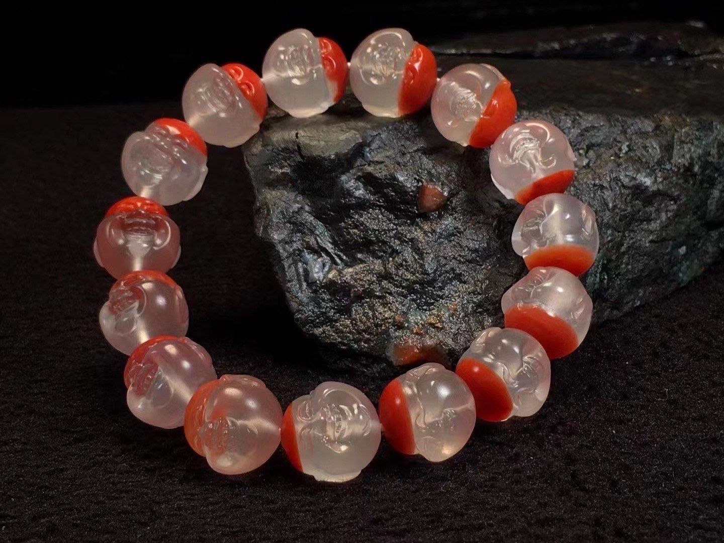 特色收藏 笑佛手串 鸿运当头 干净无杂