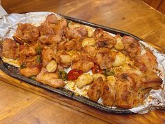 料理烤老味道鸡块-老东镇啤酒屋海鲜加工·蒸汽海鲜·海鲜烧烤(台东店)