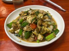 雪菜花蛤肉-芦茨金富饭庄·25年老字号·专做稻草鸡