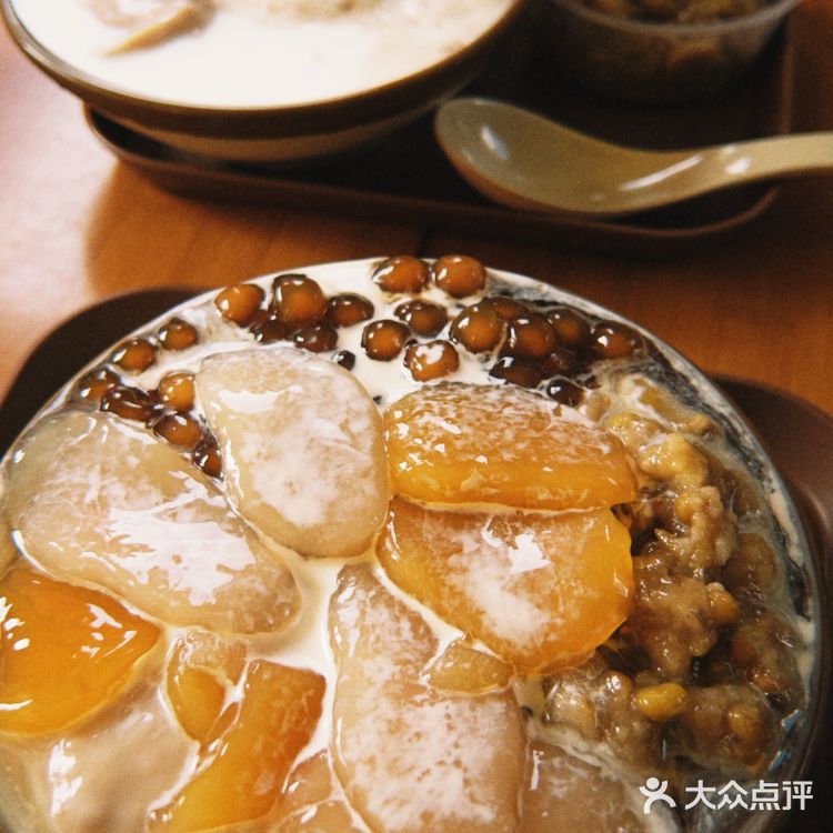 我好幸福！吃到超好吃的麻糬冰！