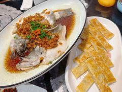 葱油鲈鱼-新白鹿餐厅(百联中环店)