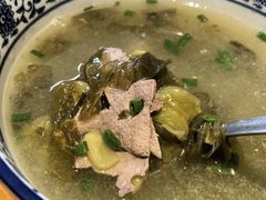 酸菜粉丝猪肝汤-禧福徕盆盆香川菜馆