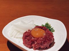 生拌黑毛牛肉-牛玄庵日式寿喜烧·料理店(新源里店)