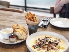 培根蘑菇手工宽面-ROAST coffee & eatery