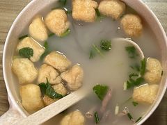 鸭血油豆腐汤-胡记锅贴·沪上游子老鸭粉丝汤(太原路店)
