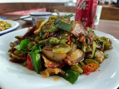 干莴苣炒腊肉-湖南湘菜馆(东湘缘二店)