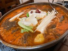 豆腐家招牌脊骨土豆锅-小公洞韩式豆腐村