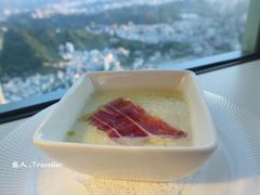 西班牙火腿‧哈密夾冷湯-随意鸟地方101观景餐厅