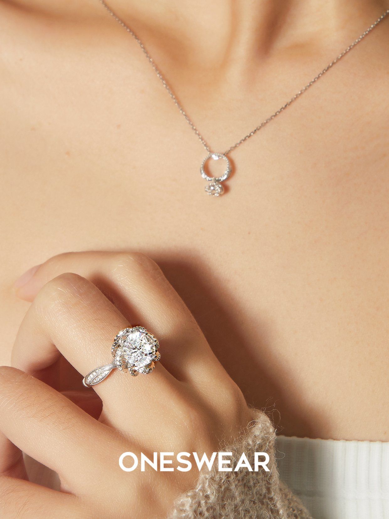 喷泉系列-玫瑰喷泉钻戒& minirin