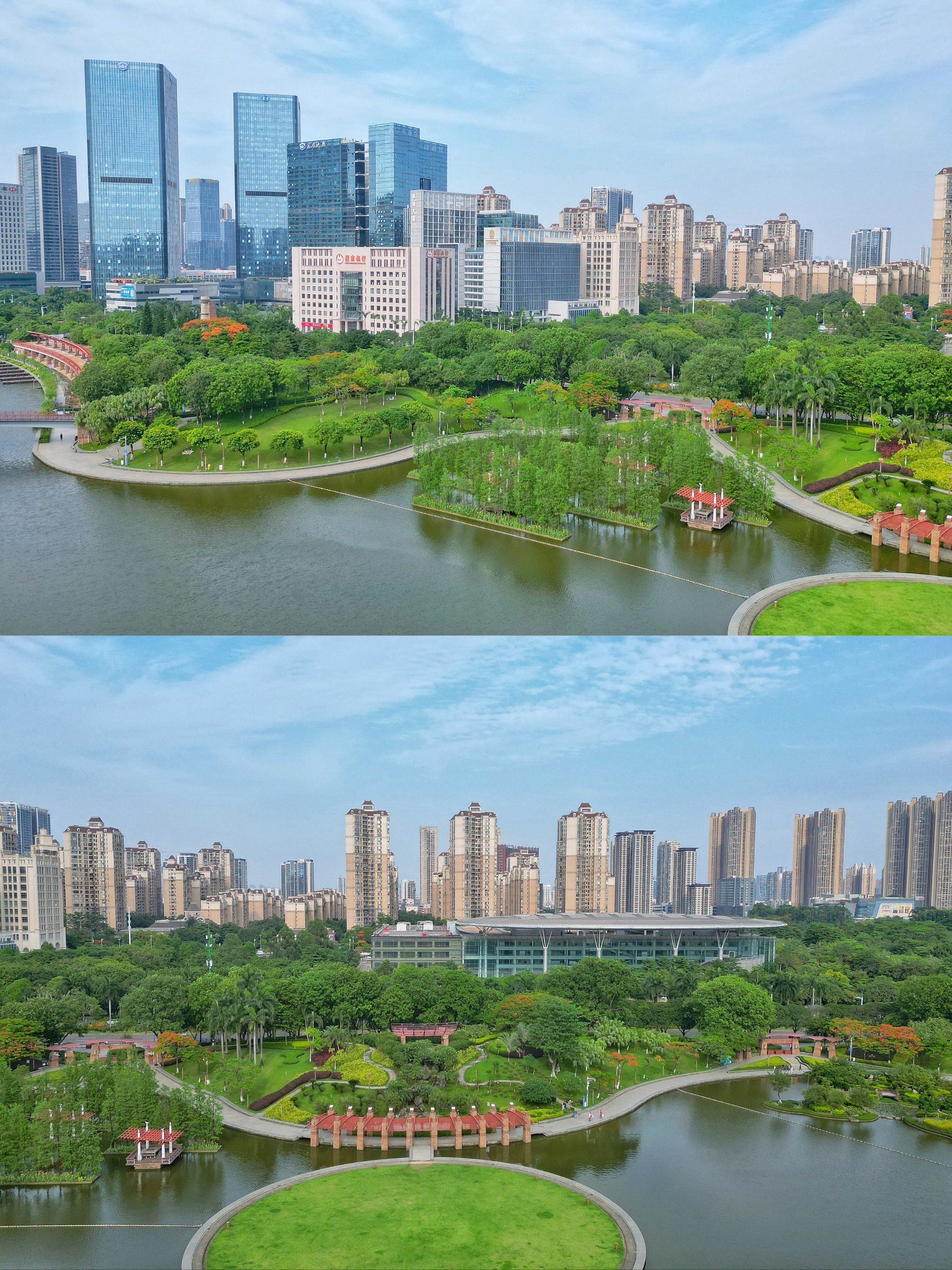 用上帝视角看千灯湖,真美