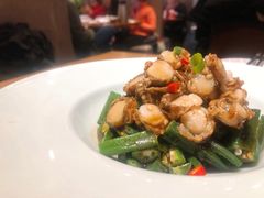 秋葵拌扇贝-双合园·海鲜水饺青岛菜(品牌首店)